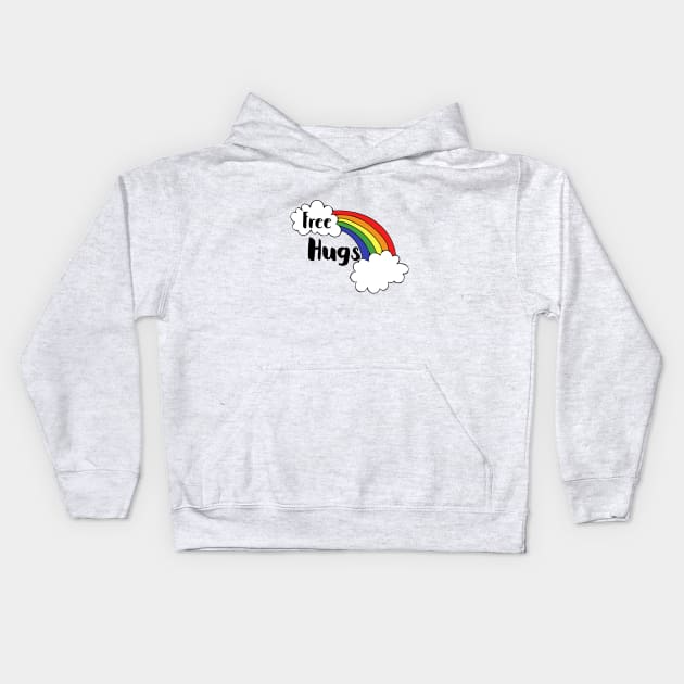 Free Hugs Rainbow Kids Hoodie by bubbsnugg